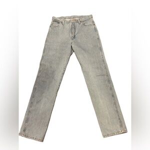 Mens Wrangler Light Wash Denim Size 34 X 36